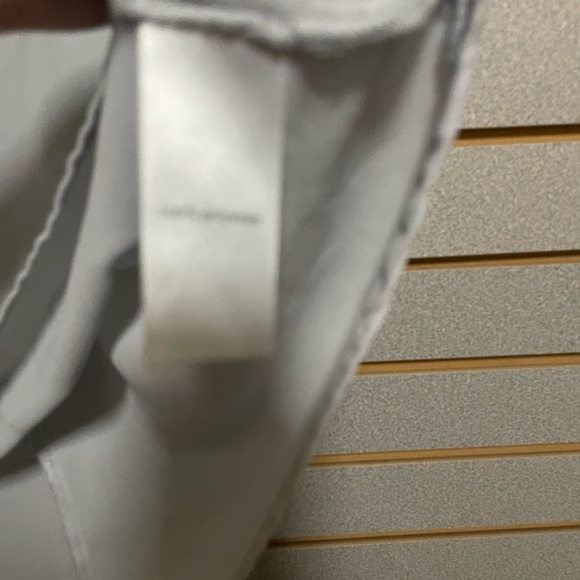 Studio Y Large Silverish Gray Blouse Round Neck Rhinestones Short Sleeve‎ Large - Picture 4 of 7